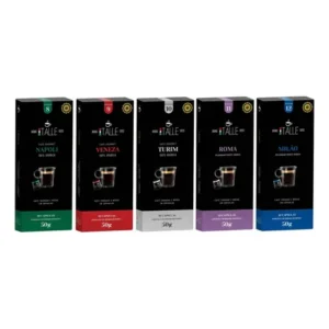Capsulas café compativel nespresso torrado cápsulas cafe expresso de 100 und italle