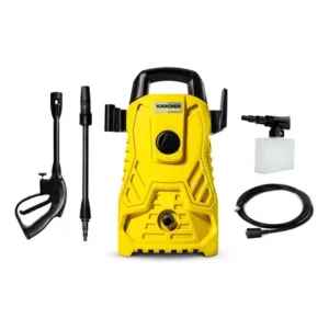 Lavadora de alta pressão kärcher compacta 1500 psi/libras 1400w 300l/h com aplicador detergente e lança regulável 220v