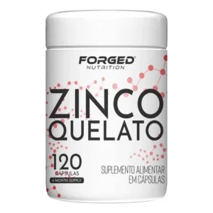 Zinco quelato 264% máxima concentração 120 cápsulas - forged nutrition sabor sem