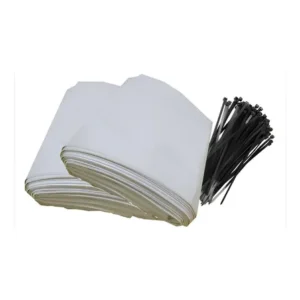 100 sacos para silagem branco + abraçadeiras saco silo lona 200 micras - gobi brasil