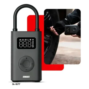 Mini compressor digital rezzet bomba de encher pneus portátil para carro bicicleta motocicletas cor preto com calibrador