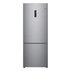 Geladeira smart lg frost free inverter 451l inverse cor inox look - 127v