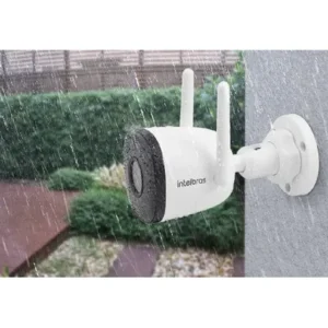 Câmera inteligente intelbras im5 s 4mp full hd ip67 wi-fi cor branco