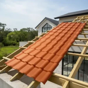 Telha pvc plan precon 2.42x0.88m terracota