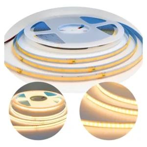 10m fita led cob 288led/m direta energia para perfi luz branco-quente tensão de operação