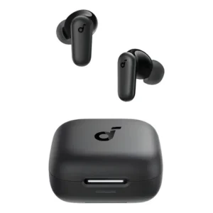 Fone de ouvido bluetooth 5.4 soundcore p30i da anker, cancelamento ruído adaptativo, graves poderosos, 45h reprodução, estojo 2-em-1 com suporte para celular, ip54, sem fio tws, preto
