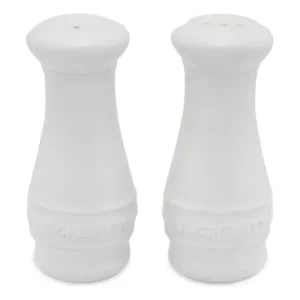 Saleiro e pimenteiro de cerâmica le creuset, kit branco