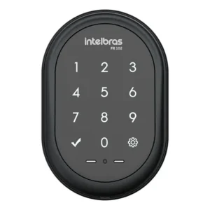 Fechadura digital de sobrepor fr 102 preto intelbras