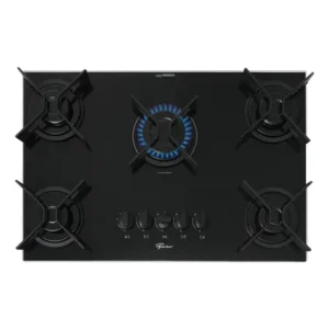 Cooktop a gás fischer 5 bocas fit line trempe iron