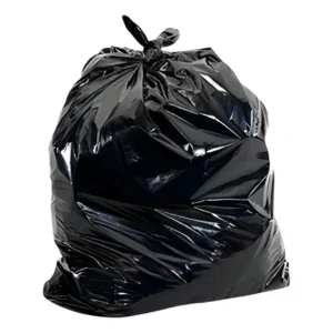 Saco de lixo 60l 100 un plástico preto reforçado/resistente