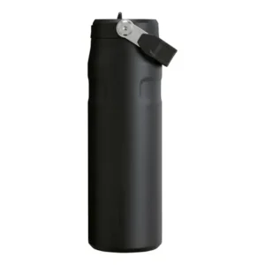 Garrafa térmica stanley aerolight flip straw heat wave black 710ml