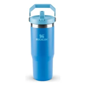 Garrafa térmica stanley flip straw hidratação 887ml azul