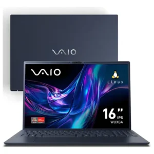 Notebook vaio fe16 amd ryzen 7-5825u linux 16gb ram 512gb ssd wi-fi 6 tela 16" ips wuxga antirreflexo cinza grafite vjfe69f11xb0121h - permite upgrade de memória e