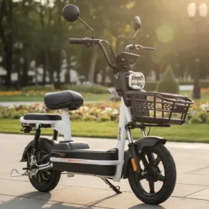 Bicicleta elétrica scooter 500w bateria removível 48v 15ah cor preto bikelete smart mt2