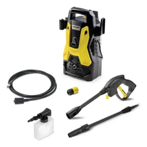 Lavadora de alta pressão kärcher prática black 1500 psi/libras 1400w 300l/h com aplicador detergente e lança regulável 220v