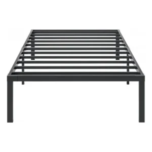 Estrutura de cama metal, solteiro, com espaço armazena cor preto hot wheels