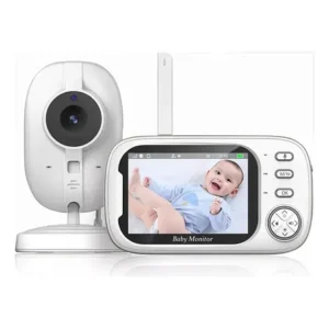 Babá eletrônica y-6000 câmera semfio visão noturna 20h 3.5'' lcd tela grande de alta definição multifuncional alarme com microfone