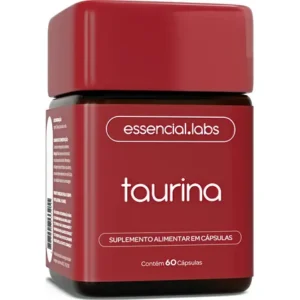 Taurina com 1000mg por dose - fórmula exclusiva máxima concentração e absorção 60 cápsulas