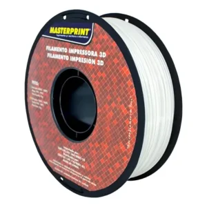 Filamento pet-g masterprint de 1,75 mm branco para impressão 3d