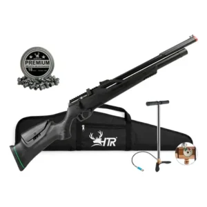 Carabina espingarda rifle de pressão pcp rossi t-rex montecarlo 6,35mm completa com bomba
