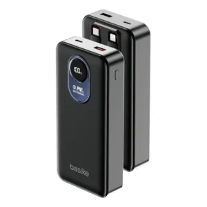 Power bank basike com cabo embutido de 22.5w e 20.000mah para iphone android