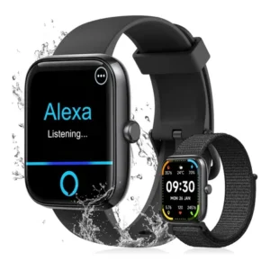 Relógio inteligente smartwatch alexa chamadas novante masculino feminino esportivo ip68 bluetooth notificações instantâneas tela hd 1.83 300mah 10dias monitor cardíaco spo2 sono ecg pagamento offline