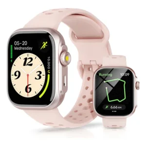 Relógio smartwatch bettdow fb041 47 mm esportivo alexa e gps 1.85 cor rosa