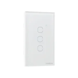 Interruptor touch inteligente 3 teclas eiw 1003 intelbras branco