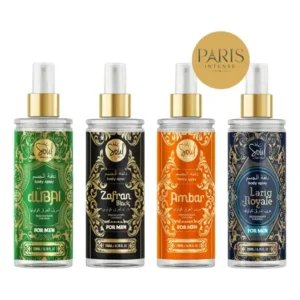 Body splash arabe c/4un 200ml perfume masculino de luxo