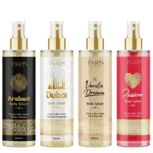 Kit c/4 body splash árabe 200ml perfume feminino masculino original