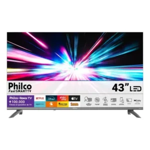 Smart tv 43'' philco full hd roku hdr10 dolby p43cra
