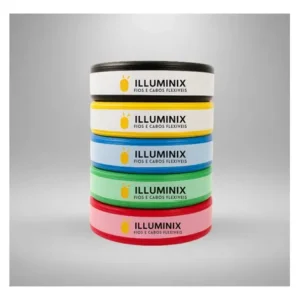Cabo flexível 1,5 mm² illuminix rolo com 100 metros 750v preto