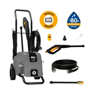 Lavadora de alta pressão profissional wap 4100 w2 420l/h motor indução 1650psi 1500w 127v