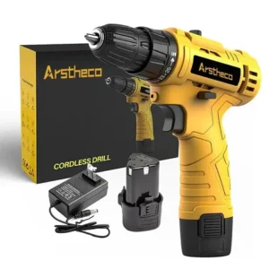 Parafusadeira furadeira sem fio 25n 3/8 12v 10mm bivolt bateria arstheco