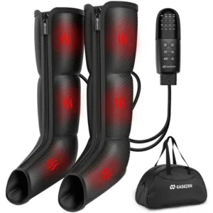 Bota pneumatica reboot recuperacao massagem compressao ar aquecimento lcd 6 modos 3 intensidades massageador eletrico portatil pes controle easezen 7211