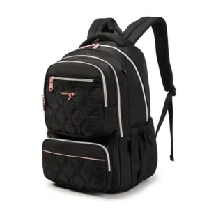 Mochila feminina, reforçada, impermeável, com capacidade para laptop, ideal viagens diárias, ida à escola e deslocamentos de trabalho.
