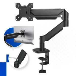 Suporte para monitores articulado de mesa 12" a 32" com pistão gás ergonômico