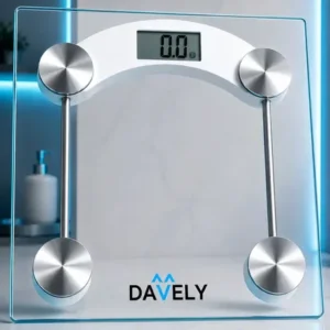 Balança digital corporal vidro temperado alta capacidade de banheiro academia portátil pesagem nutricionista balanca 180kg davely