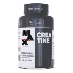 Suplemento em cápsulas max titanium creatina pote 120 caps