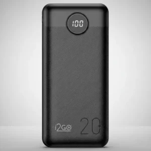 Carregador portátil power bank turbo i2go 20000mah 20w com display digital