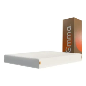 Colchão queen emma one plus 158x198cm, 3 camadas de espuma, à vácuo, suporte para coluna, respirável, conforto corporal