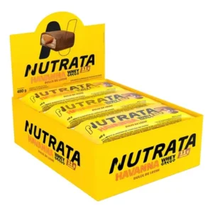 Barra de proteína nutrata whey grego havanna doce leite - kit 12 unidades
