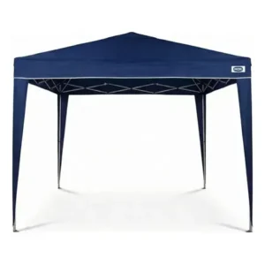 Tenda gazebo mor x-flex oxford azul 3x3m sanfonado articulado pé alumínio + bolsa de transporte