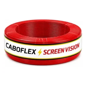 Fio 10mm cabo flexível rolo com 50 metros elétrico 750v cor vermelho marca screen vision
