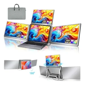 Extensor de tela tripla novante para notebook 15.6" full hd ips com rotação 360º