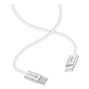 Cabo de carregador para celular e notebook 240w dual type-c branco - 1m